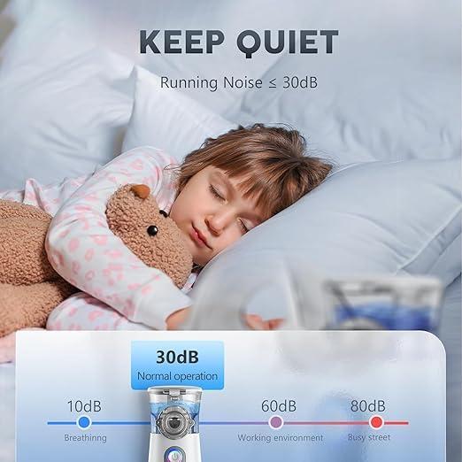 Portable Nebulizer Machine, USB - C Rechargeable Handheld Nebulizer for Breathing Treatment - stavogue