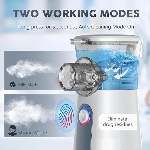 Portable Nebulizer Machine, USB - C Rechargeable Handheld Nebulizer for Breathing Treatment - stavogue