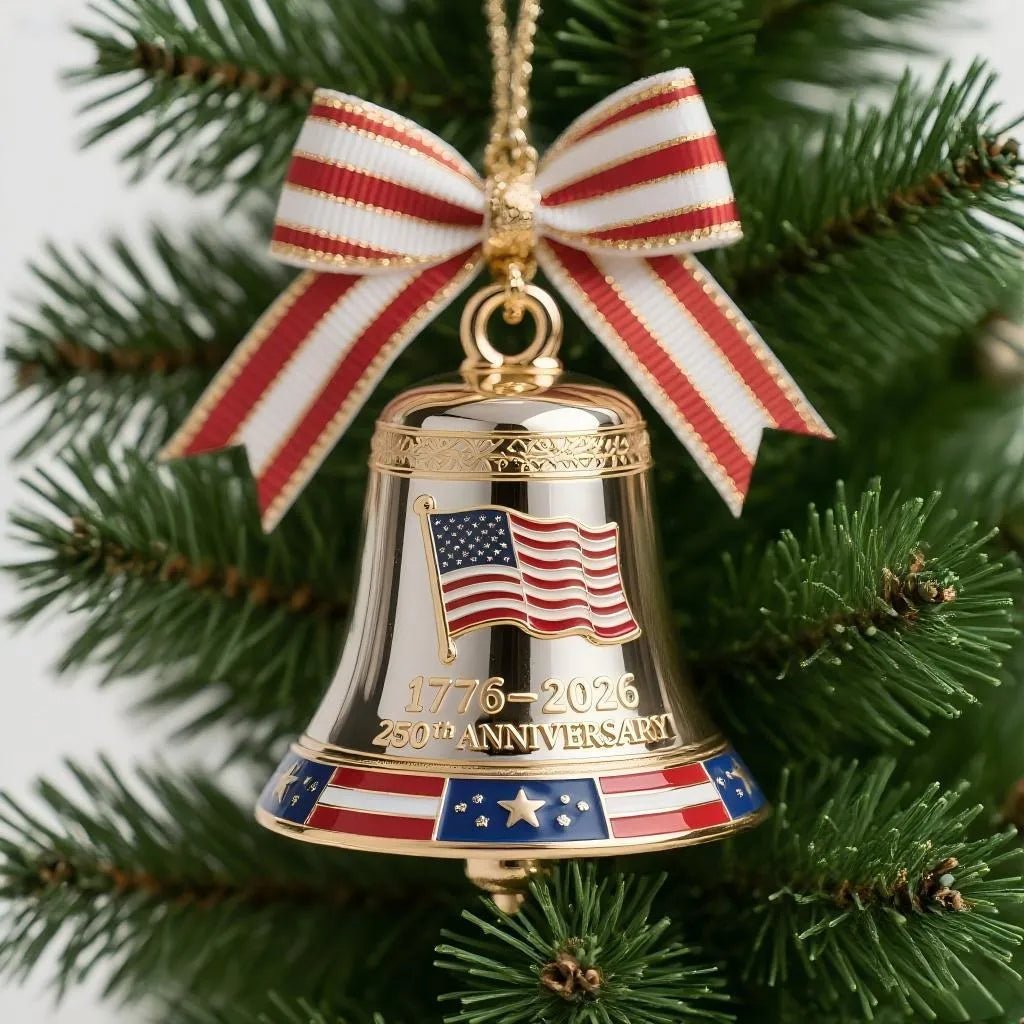 🌟Proudly made in Texas, USA🔔United States 250th Anniversary Bell Ornament - stavogue