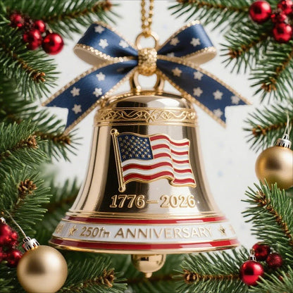 🌟Proudly made in Texas, USA🔔United States 250th Anniversary Bell Ornament - stavogue