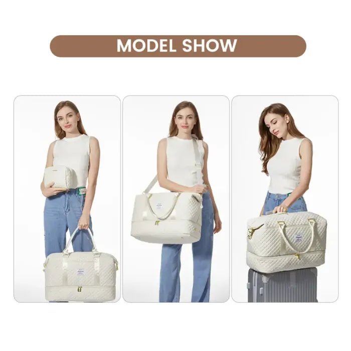 🌸Spring Fresh Sale - 40% OFF✨LOVEVOOK Weekender Bag Travel Duffel Bag with Shoe Compartment and Toiletry Bag - stavogue