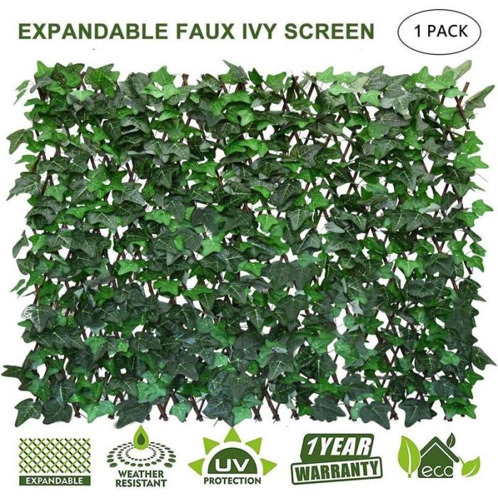 🔥🌸Spring Special Sale 49% OFF💐Uhair Privacy Fence Expandable Screen for Balcony Patio Outdoor,Decorative Faux Ivy Fencing Panel - stavogue