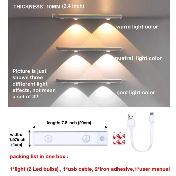 💡THREE color temperature led motion sensor cabinet light - stavogue