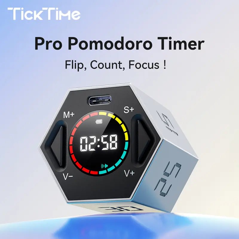 Ticktime Pomodoro Timer Cube, Productivity Timer - stavogue
