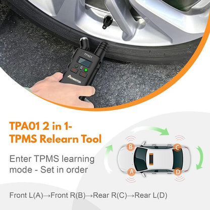 TPMS 2 - in - 1 Relearn Tool & Digital Tire Pressure Gauge - stavogue