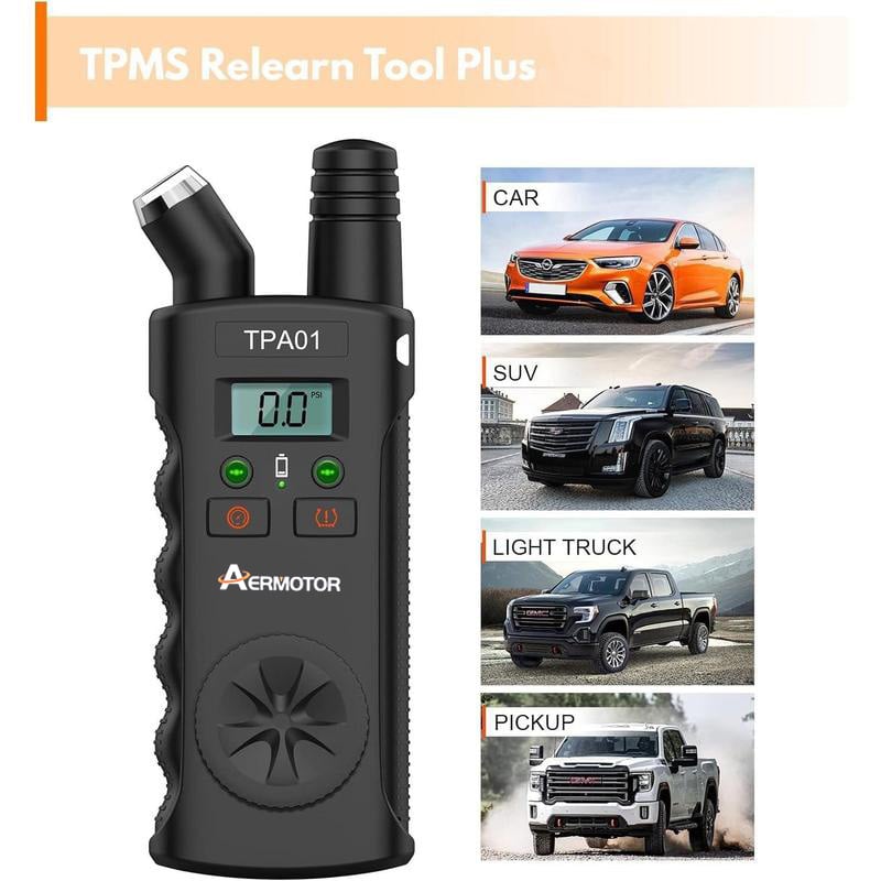 TPMS 2 - in - 1 Relearn Tool & Digital Tire Pressure Gauge - stavogue