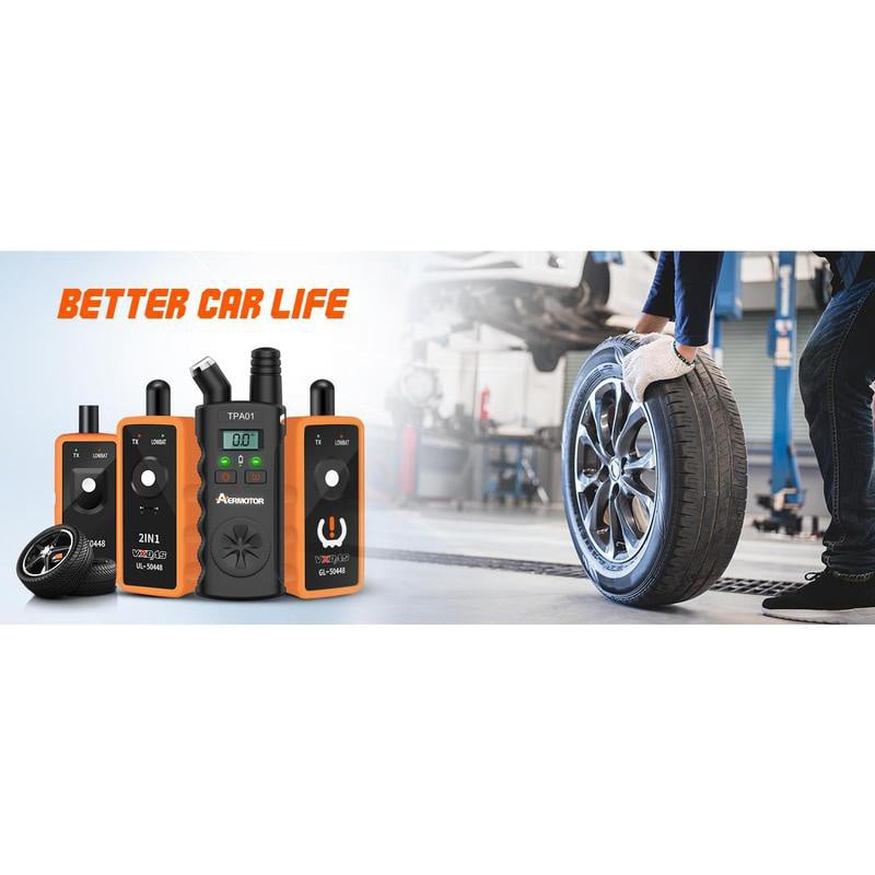 TPMS 2 - in - 1 Relearn Tool & Digital Tire Pressure Gauge - stavogue