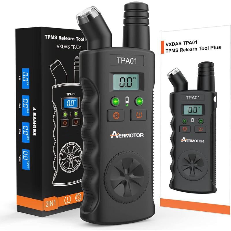 TPMS 2 - in - 1 Relearn Tool & Digital Tire Pressure Gauge - stavogue