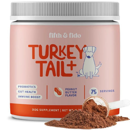 Turkey Tail - Dog Food Topper with Probiotics for Lipomas, Immune Support & Gut Health - 75 Servings - Bacon Flavor - Supplements - stavogue